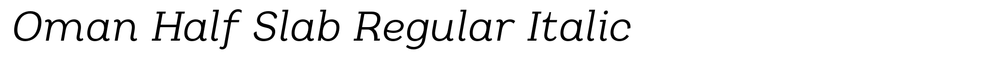 Oman Half Slab Regular Italic image